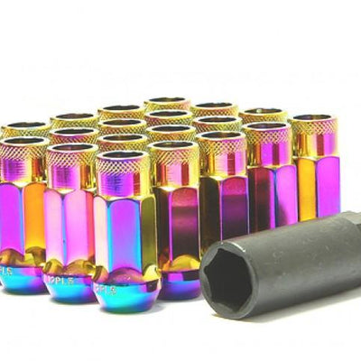 Wheel Mate Muteki SR48 Open End Lug Nuts - Yellow Chrome 12x1.50 48mm