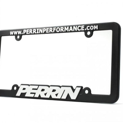 PERRIN License Plate Frame - Black w/White Lettering