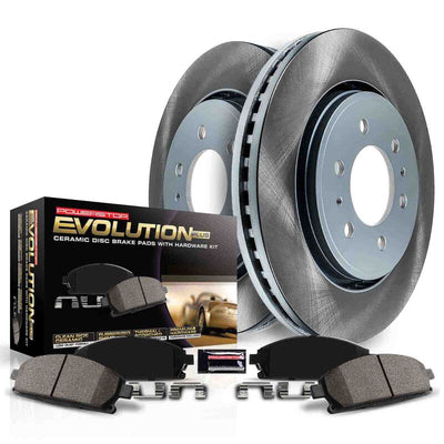 Power Stop 05-06 Toyota Camry Front and Rear Semi-Coated Rotor Kit