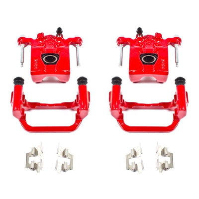 Power Stop 07-12 Nissan Altima Rear Red Calipers w/Brackets - Pair