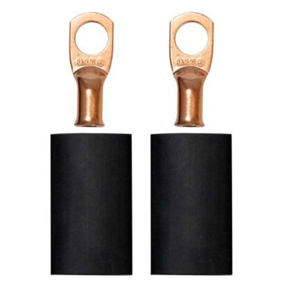 Moroso 3/8in Dia Stud 6 GA Wire Crimp/Solder Battery Cable Terminal Kit (2 Pack)