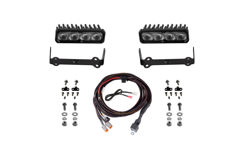 Diode Dynamics 2014-2024 Toyota 4Runner SS6 Max LED Kit White Fog 6000K
