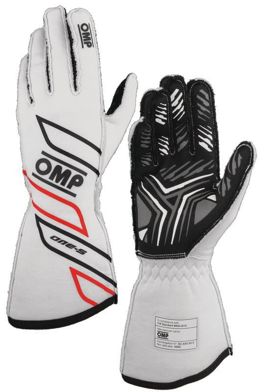 OMP ONE-S GLOVES my2025 FIA 8856-2018 ANTHRACITE / FLUO YELLOW SZ M