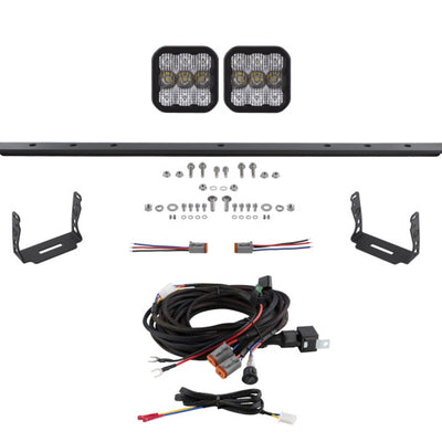 Diode Dynamics 14-23 Toyota 4Runner SS5 Stealth Grille LED 2-Pod Kit Sport - White Combo