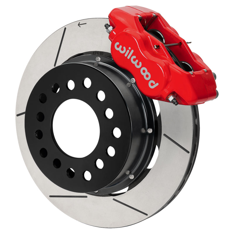 Wilwood Ford Mustang II Forged Dynalite Front Brake Kit w/ 11.38in Slotted Rotor - Red