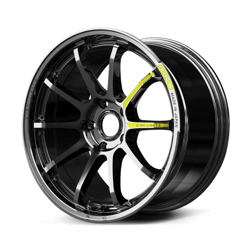 Gram Lights 57NR Limited Edition 18X9.5 +22 5x114.3 Rays Black Metal Coat (RB)