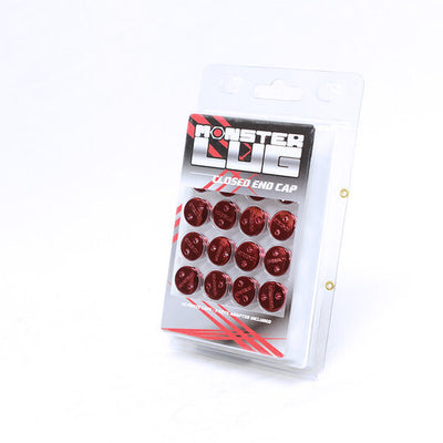 Wheel Mate Monster Lug Nut Caps - Pink 14x1.50