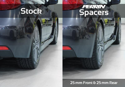 PERRIN 02-14 Subaru WRX / 2004 STI / 13-25 BRZ & Toyota GR86 25mm Wheel Spacers 5x100 56mm CB - Pair