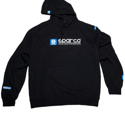 Sparco Sweatshirt Hooded WWW Blk Lrg
