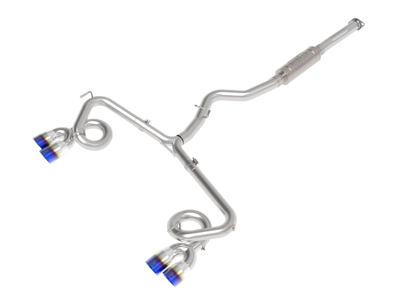 aFe Subaru WRX/STi 15-21 H4-2.0/2.5L Takeda 3in to 2-1/2in Stnlss Cat-Back Exhaust w/ Blue Flame Tip