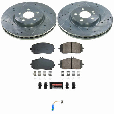 Power Stop 19-22 Mercedes-Benz A220 Front Z23 Evolution Brake Kit