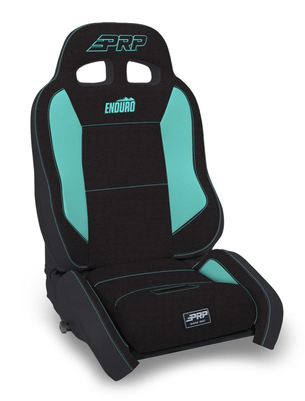 PRP EnduroCrawl Reclining Suspension Seat - Black/Teal Tweed - Driver
