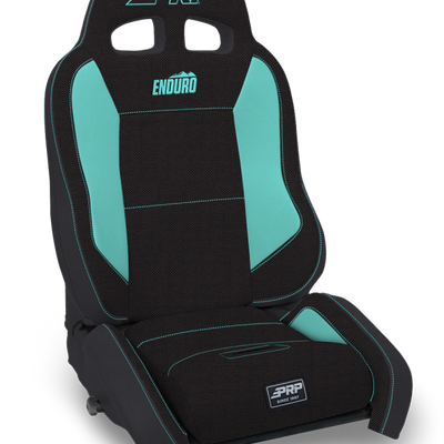 PRP EnduroCrawl Reclining Suspension Seat - Black/Teal Tweed - Driver