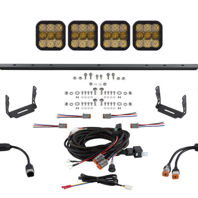 Diode Dynamics 14-23 Toyota 4Runner SS5 Stealth Grille LED 4-Pod Kit - Sport Yellow Combo