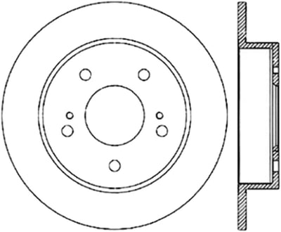 StopTech 94-98 Nissan 240SX Slotted & Drilled Cryo Brake Rotor - Rear Left