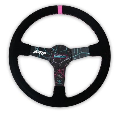 PRP Shreddy Flat Deep Dish Steering Wheel - Cracked