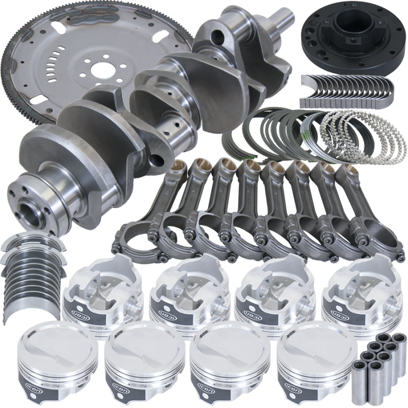 Eagle Ford 302 3.000in Crank 5.090in I-Beam Rod 4.040in Piston Damper/157 Tooth FP Balanced Assembly