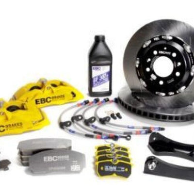 EBC Racing 06-18 BMW X5 (E70/F15) Yellow Apollo-6 Calipers 380mm Rotors Front Big Brake Kit