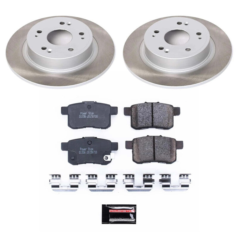Power Stop 08-10 Honda Accord Rear Semi-Coated Rotor Kit