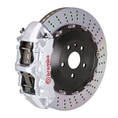 Brembo 18+ RS5 Front GT BBK 6 Piston Cast 405x34 2pc Rotor Drilled-Silver