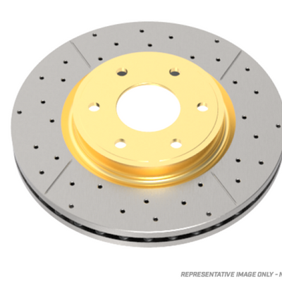DBA 96-99 BMW 328i E36 (w/Solid Rear Rotor) Rear Drilled & Slotted Street Series Rotor