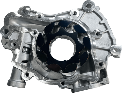 Boundary 2024+ Ford Coyote V8 Billet Gear Vane Ported Treated Oil Pump Assembly w/Billet Back Plate