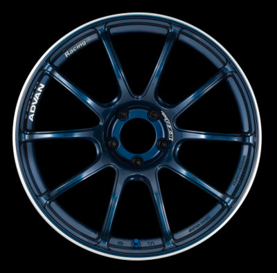 Advan RZII 17x7.5 +38 4x100 Racing Indigo Blue Wheel