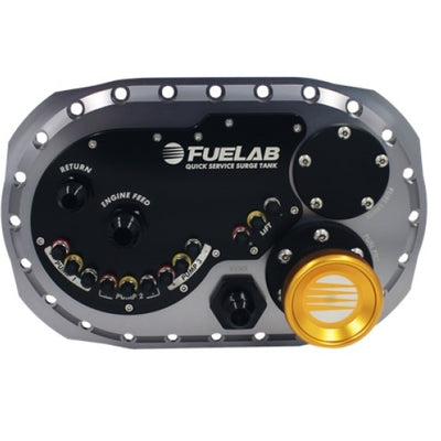 Fuelab Quick Service Surge Tank 2.0 w/No Lift Pump & No Surge Pump - Titanium