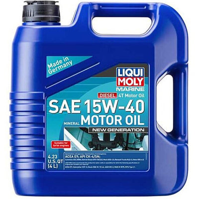 LIQUI MOLY 4L Marine 4T New Generation Motor Oil SAE 15W40