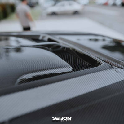 Seibon 22-24 Toyota Tundra / 23-24 Toyota Sequoia RR-Style Carbon Fiber Hood