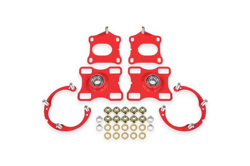 BMR Suspension 11-14 Ford Mustang Caster/Camber Plates - Red