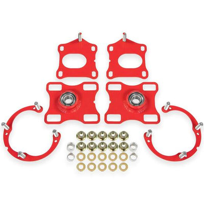BMR Suspension 11-14 Ford Mustang Caster/Camber Plates - Red