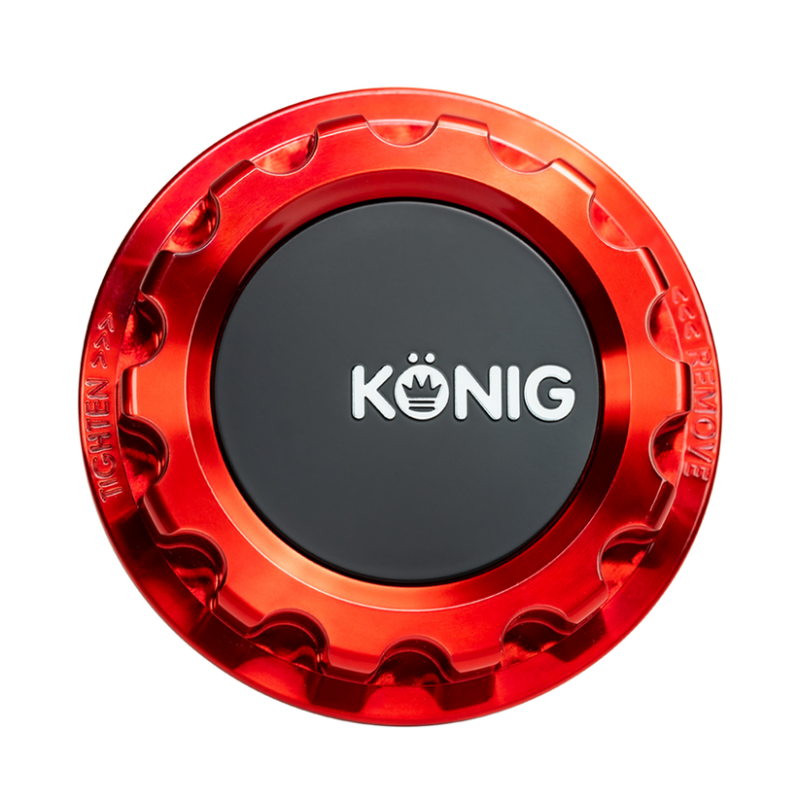Konig MRK1 Anodized Red Gear Cap w/ Logo