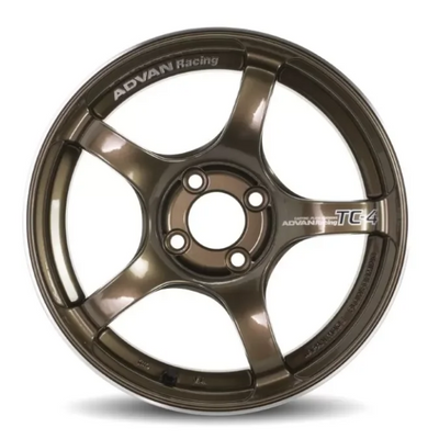 Advan TC4 15x8 +38 4x100 Umber Bronze Metallic And Ring *Min Order Qty of 20*
