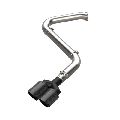 aFe Takeda Axle-Back Exhaust System Hyundai Elantra N Line 21-25 L4-1.6L- Carbon Fiber Tip