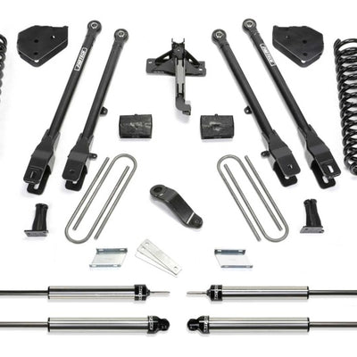 Fabtech 19-20 Ford F450/550 4WD Diesel 6in 4Link Sys w/Coils & Dl Shks