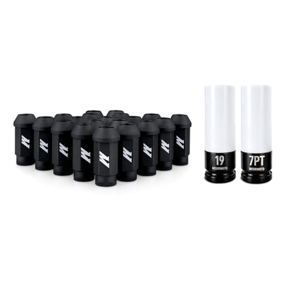 Mishimoto Steel Locking Lug Nuts M14x1.5 20pc Set Black
