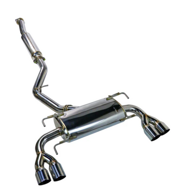 Remark 08-14 Subaru WRX STi GR Hatch Sports Touring Cat-Back Exhaust - SS Quad Tips (Resonated)