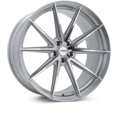 Vossen HFX-2 24x10 - 5x112 - ET5 - Deep - 66.5 - Silver Polished Wheel