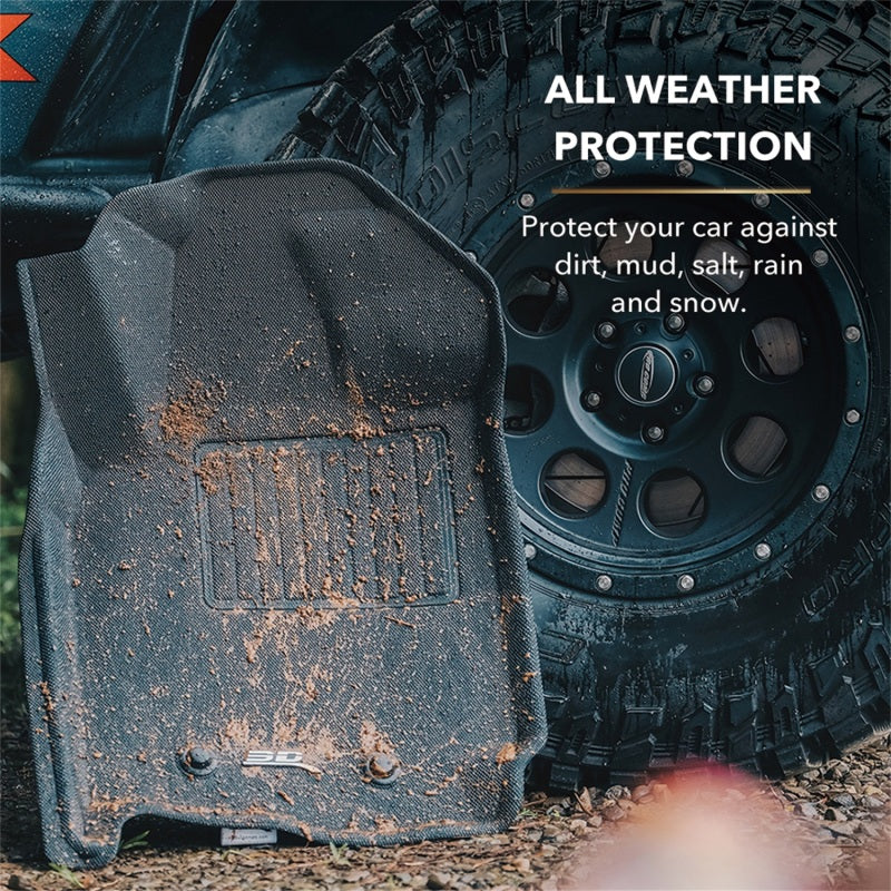 3D MAXpider 07-10 Ford Expedition w/ Bucket 2nd Row Kagu Black Full Set