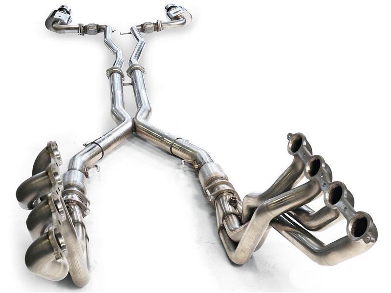 Kooks 2016 + Chevrolet Camaro SS LT1 3in Axle Back Exhaust System w/ Mufflers and Black Quad Tips