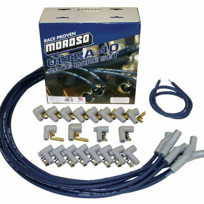 Moroso Universal Ignition Wire Set - Ultra 40 - 135 Degree - Blue