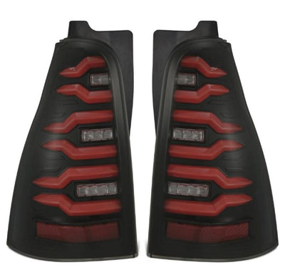 AlphaRex 03-09 Toyota 4Runner LUXX-Series LED Tail Lights- Black/Red