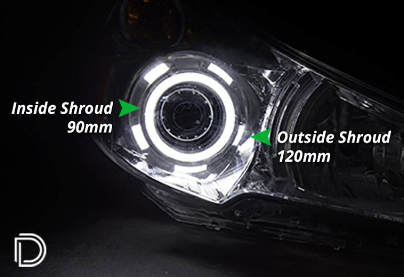 Diode Dynamics Halo Lights LED 90mm/120mm Switchback Four