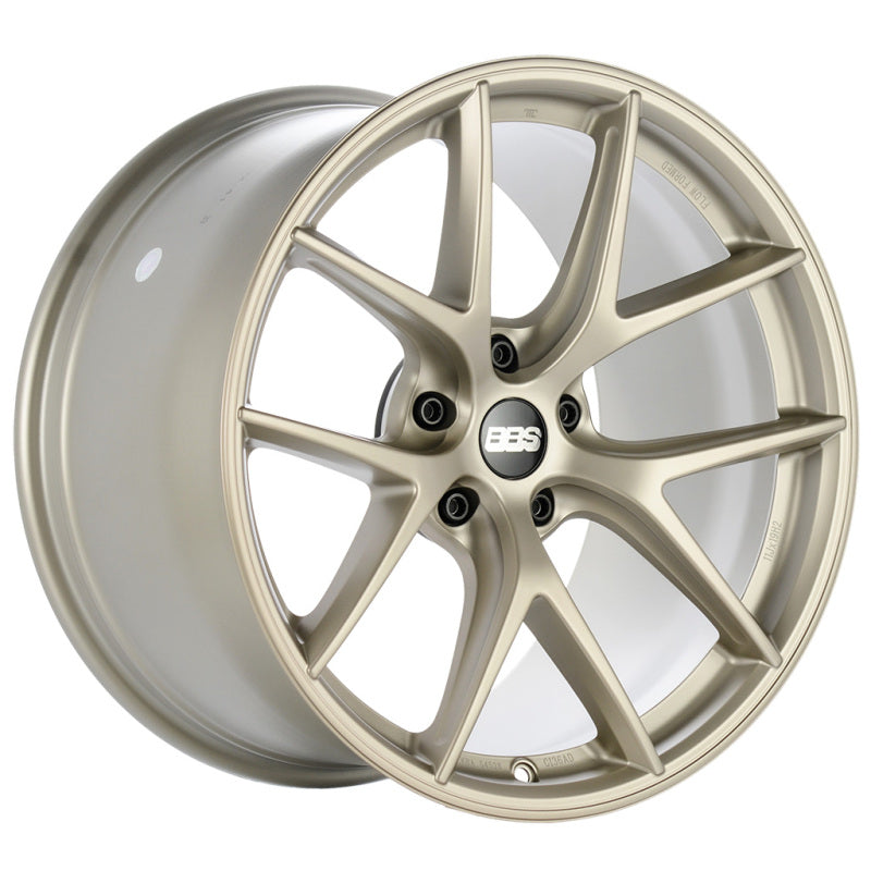 BBS Unlimited CI-R 21x9.5 ET72 (Face 1) Satin White-Gold Wheel