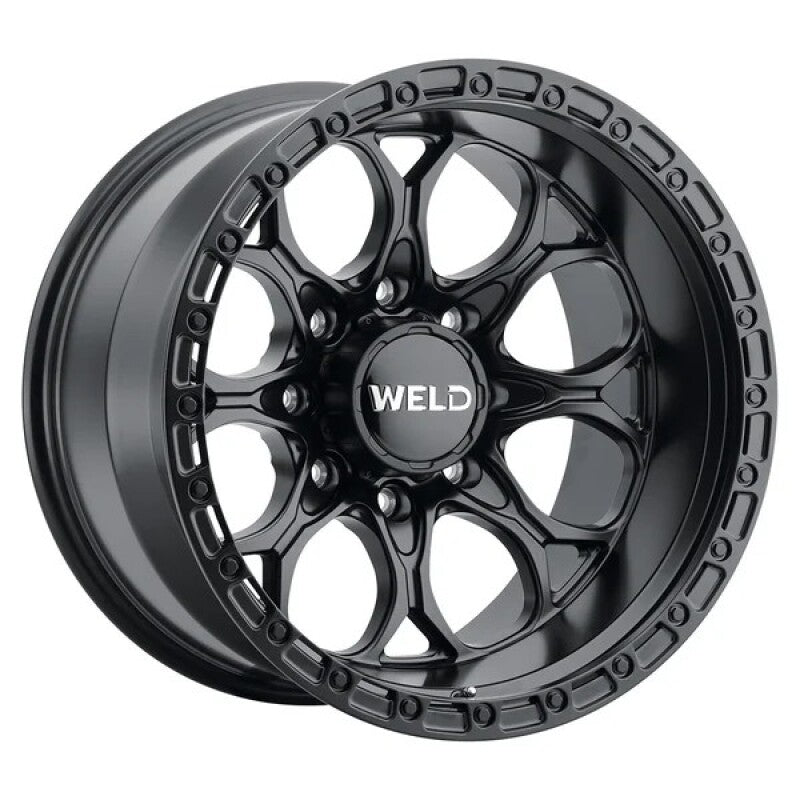 Weld Off-Road 20x9 / BP 8x180 / ET 00 / BS 5.00 / Ledge 8 Wheels Satin Black / Black Ring 124.3