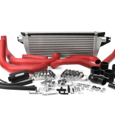 PERRIN 08-14 Subaru STI Front Mount Intercooler Boost Tubes + Hardware - Black Tubes