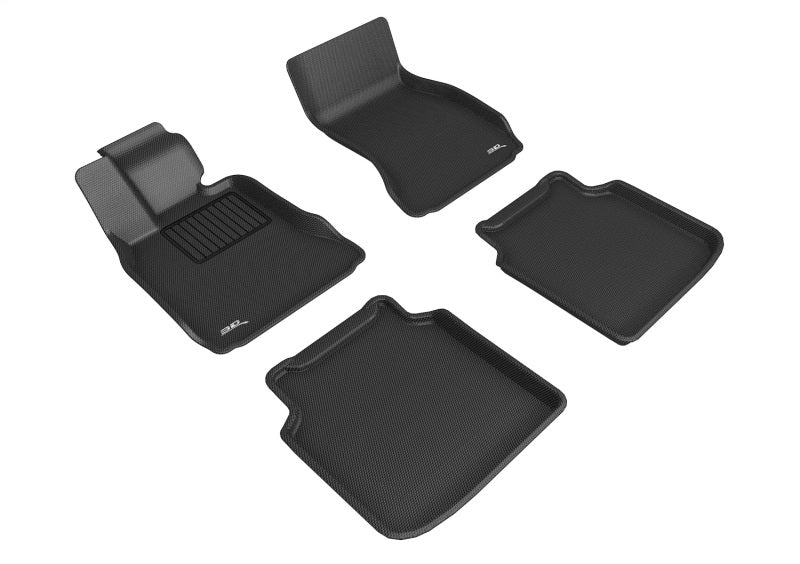 3D MAXpider 2009-2012 BMW 7 Series LI F02/F04 Kagu 1st & 2nd Row Floormats - Black