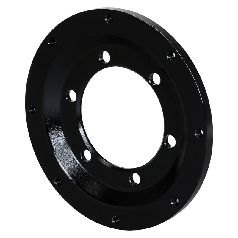 Wilwood Import Built Shelby CSX6000 6in x 4.25in - 8in x 7in Rear Rotor Adapter - Black - 2 Pack