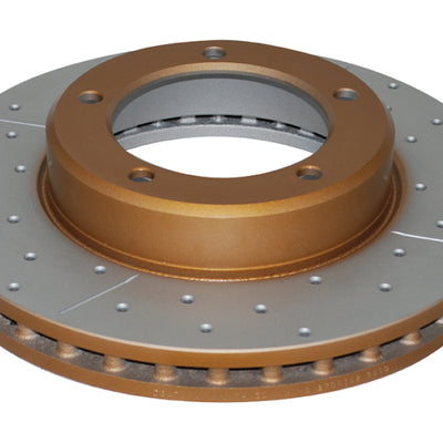 DBA 98-05 Lexus LX470 / 98+ Toyota LandRunner 100 Series Front Drilled & Slotted Street Series Rotor